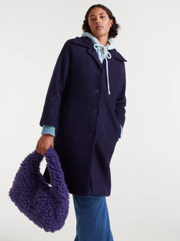 Long navy blue coat