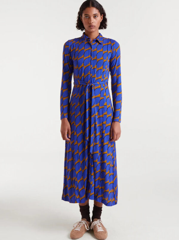 Skouros Small Print Maxi Dress