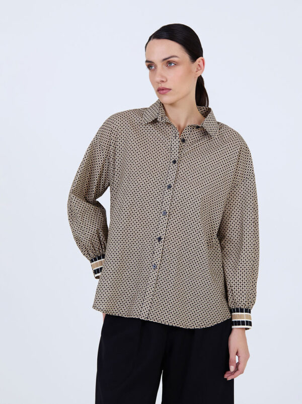 Printed cotton shirt