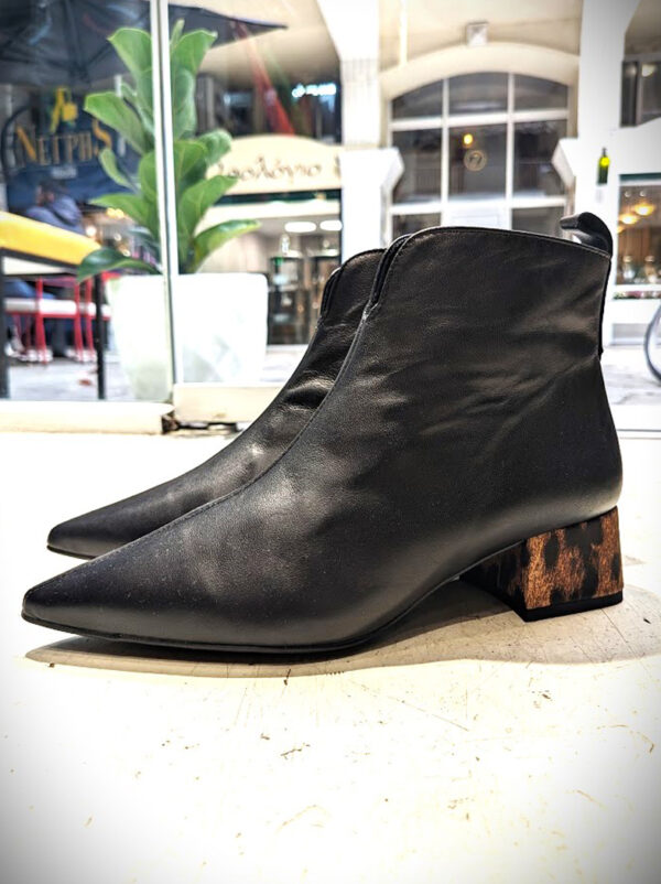 Leather booties